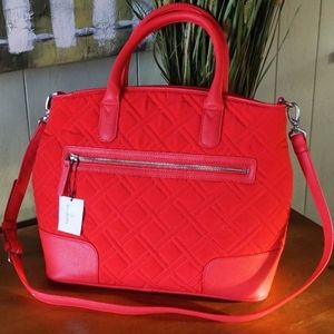 ✨SALE!✨VERA BRADLEY DAY OFF RED SATCHEL PURSE BAG